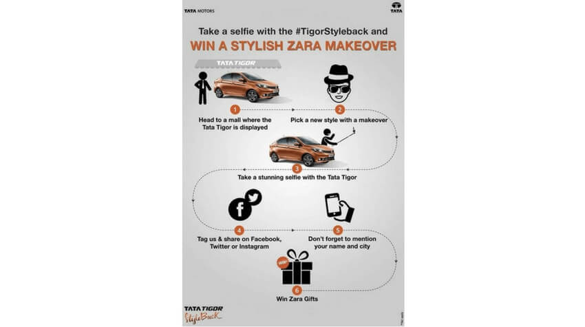 tata tigor, tata tigor specifications, tata tigor pricing, tata tigor contest rules, tata tigor win zara vouchers, tigorstyleback