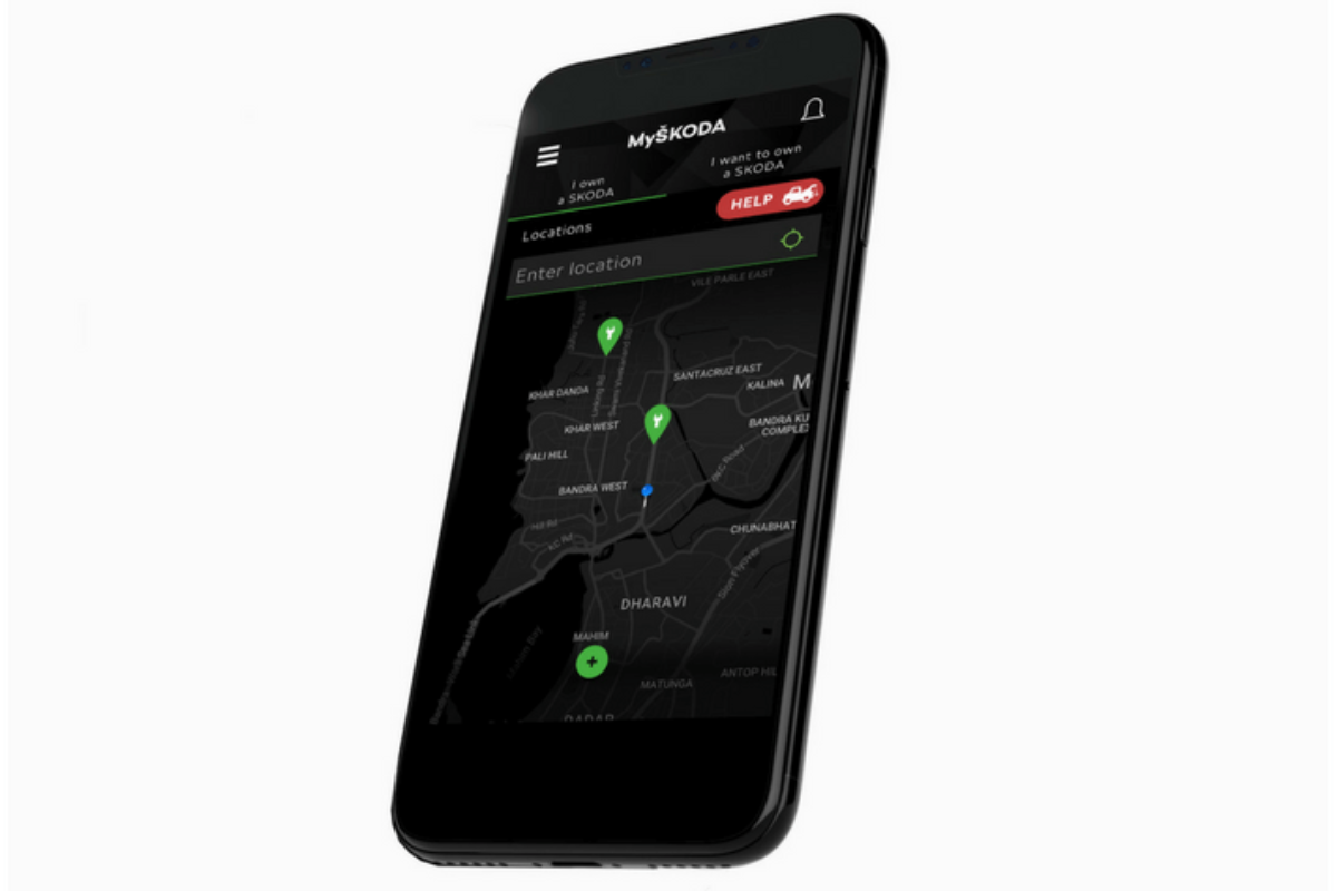 MySKODA App 2.0 RSA Map