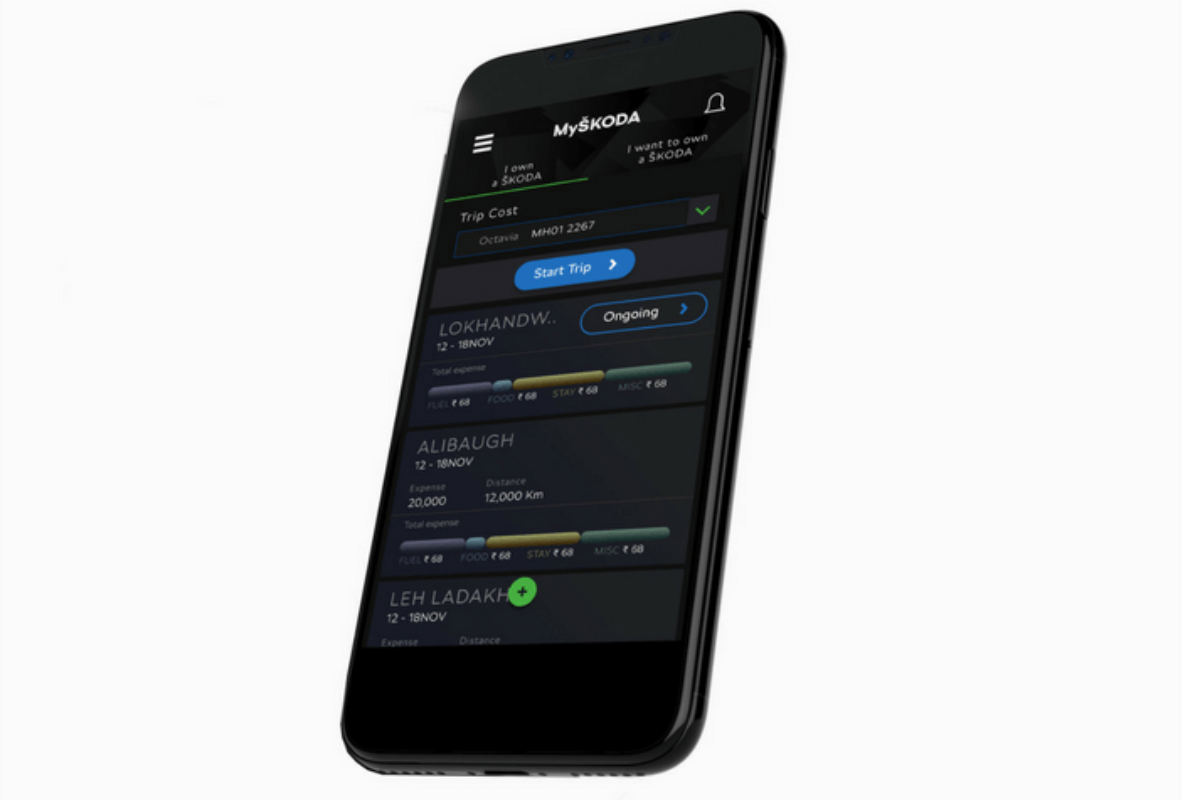 MySKODA App 2.0 Trip And Fuel Calculator